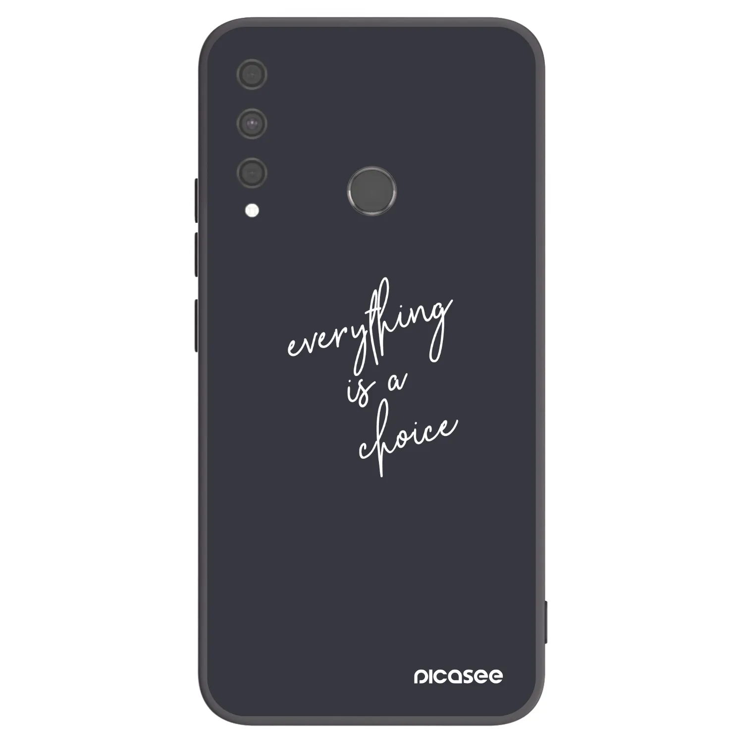 Picasee silikonowe czarne etui na Huawei P40 Lite E - Everything is a choice