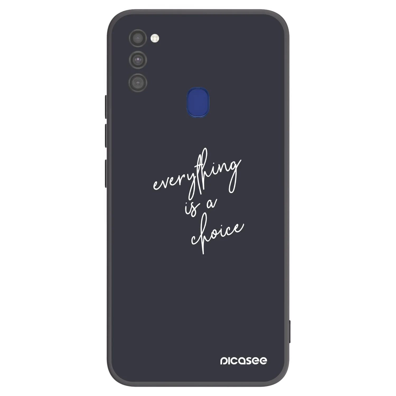 Picasee silikonowe czarne etui na Samsung Galaxy M21 M215F - Everything is a choice