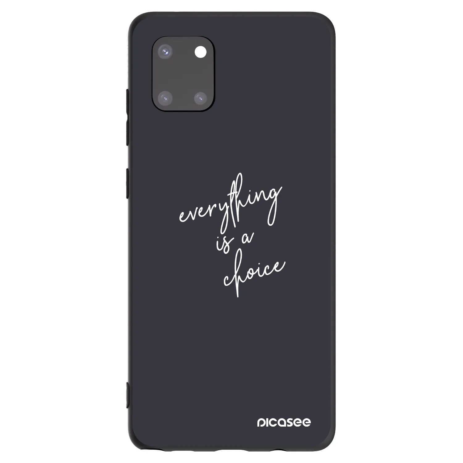 Picasee silikonowe czarne etui na Samsung Galaxy Note 10 Lite N770F - Everything is a choice