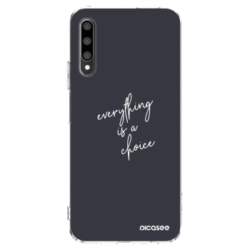 Picasee silikonowe przeźroczyste etui na Honor 9X Pro - Everything is a choice