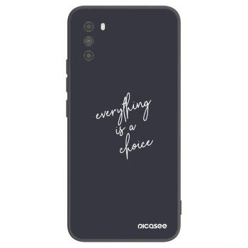 Picasee silikonowe czarne etui na Xiaomi Poco M3 - Everything is a choice