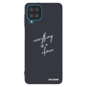 Picasee silikonowe przeźroczyste etui na Samsung Galaxy A12 A125F - Everything is a choice