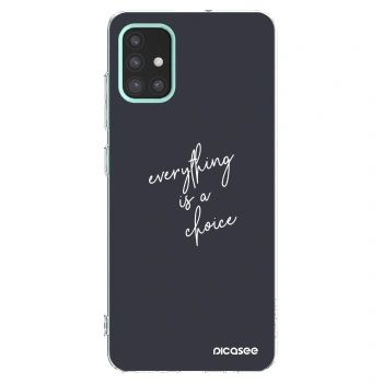 Picasee silikonowe przeźroczyste etui na Samsung Galaxy M31s - Everything is a choice