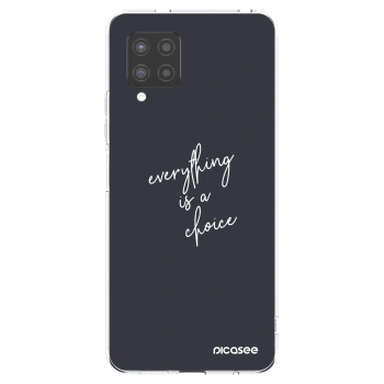 Picasee silikonowe przeźroczyste etui na Samsung Galaxy A42 A426B - Everything is a choice