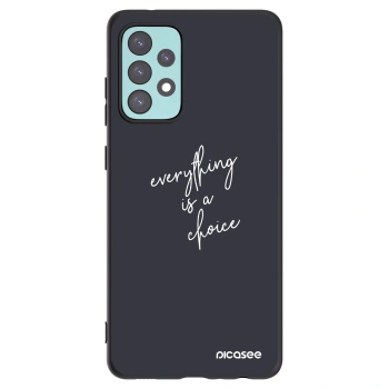 Picasee silikonowe czarne etui na Samsung Galaxy A72 A725F - Everything is a choice