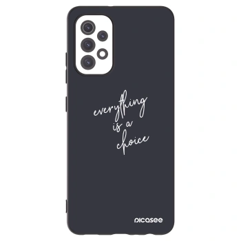 Picasee silikonowe czarne etui na Samsung Galaxy A32 5G A326B - Everything is a choice