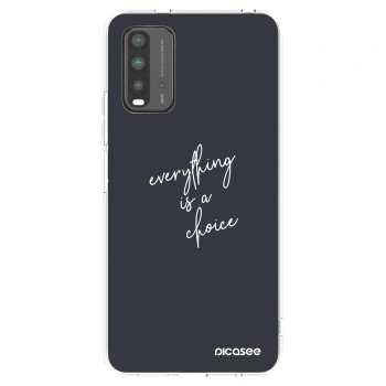 Picasee silikonowe przeźroczyste etui na Xiaomi Redmi 9T - Everything is a choice