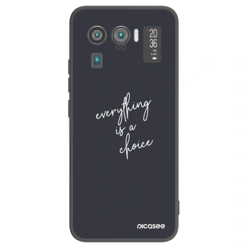 Picasee silikonowe czarne etui na Xiaomi Mi 11 Ultra - Everything is a choice