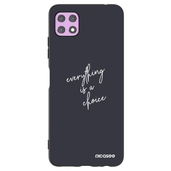 Picasee silikonowe czarne etui na Samsung Galaxy A22 A226B 5G - Everything is a choice
