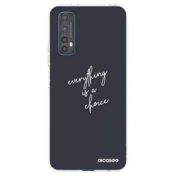 Picasee silikonowe przeźroczyste etui na Realme 7 - Everything is a choice
