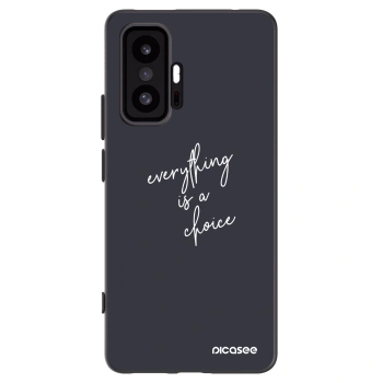 Picasee silikonowe czarne etui na Xiaomi 11T - Everything is a choice