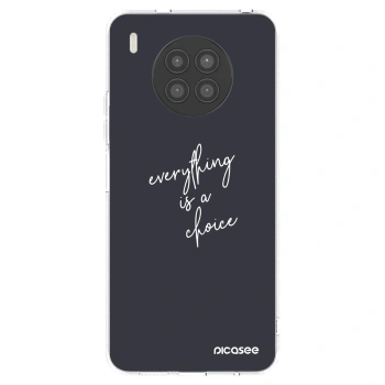 Picasee silikonowe przeźroczyste etui na Huawei Nova 8i - Everything is a choice