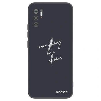 Picasee silikonowe czarne etui na Xiaomi Poco M3 Pro 5G - Everything is a choice