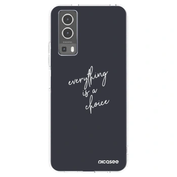 Picasee silikonowe przeźroczyste etui na Vivo Y72 5G - Everything is a choice