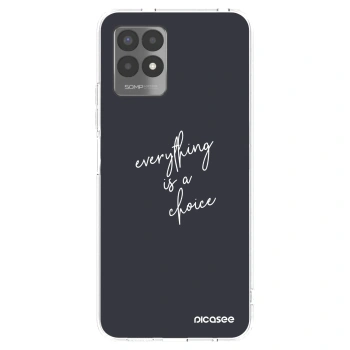 Picasee silikonowe przeźroczyste etui na Realme 8i - Everything is a choice