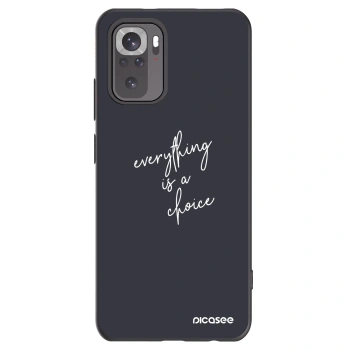 Picasee silikonowe czarne etui na Xiaomi Redmi Note 11S 4G - Everything is a choice