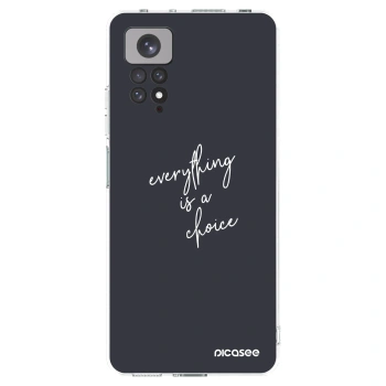 Picasee silikonowe przeźroczyste etui na Xiaomi Redmi Note 11S 4G - Everything is a choice