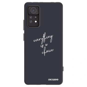 Picasee silikonowe czarne etui na Xiaomi Redmi Note 11 Pro 5G - Everything is a choice