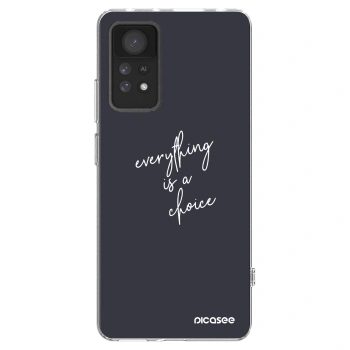 Picasee silikonowe przeźroczyste etui na Xiaomi Redmi Note 11 Pro 5G - Everything is a choice