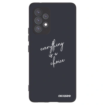 Picasee silikonowe czarne etui na Samsung Galaxy A53 5G A536 - Everything is a choice