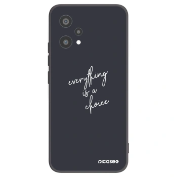 Picasee silikonowe czarne etui na Realme 9 Pro 5G - Everything is a choice