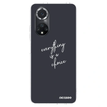 Picasee silikonowe przeźroczyste etui na Huawei Nova 9 SE - Everything is a choice