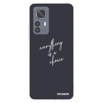 Picasee silikonowe przeźroczyste etui na Xiaomi 12 Pro - Everything is a choice