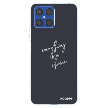 Picasee silikonowe przeźroczyste etui na Honor X8 4G - Everything is a choice