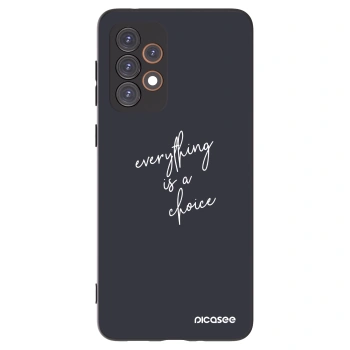 Picasee silikonowe czarne etui na Samsung Galaxy A33 5G A336 - Everything is a choice