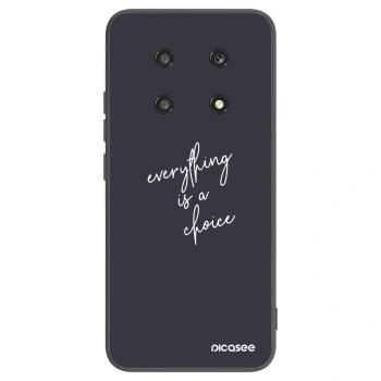 Picasee silikonowe czarne etui na Honor Magic4 Lite 5G - Everything is a choice