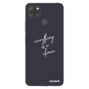 Picasee silikonowe przeźroczyste etui na Realme C21Y - Everything is a choice