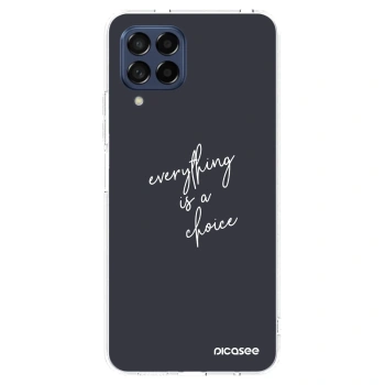 Picasee silikonowe przeźroczyste etui na Samsung Galaxy M53 5G - Everything is a choice
