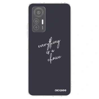 Picasee silikonowe przeźroczyste etui na Xiaomi 12 Lite - Everything is a choice