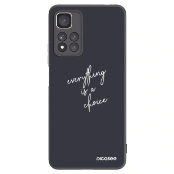 Picasee silikonowe czarne etui na Xiaomi Redmi Note 11 Pro+ 5G - Everything is a choice