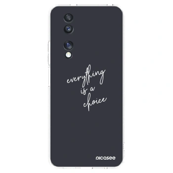Picasee silikonowe przeźroczyste etui na Honor 70 - Everything is a choice