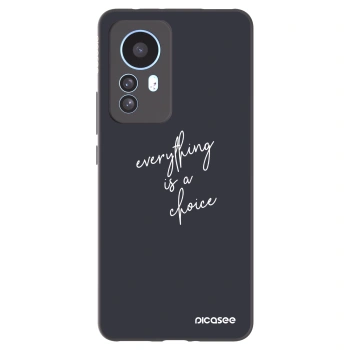 Picasee silikonowe czarne etui na Xiaomi 12T Pro - Everything is a choice