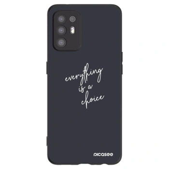 Picasee silikonowe czarne etui na OPPO A94 5G - Everything is a choice