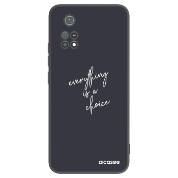 Picasee silikonowe czarne etui na Xiaomi Poco M4 Pro - Everything is a choice
