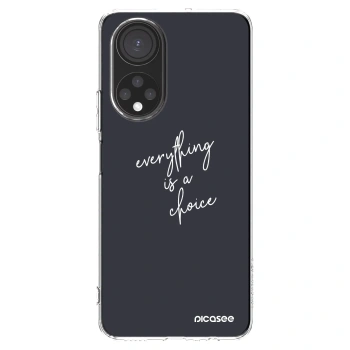 Picasee silikonowe przeźroczyste etui na Honor X7 - Everything is a choice