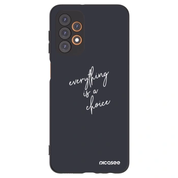 Picasee silikonowe czarne etui na Samsung Galaxy A23 A236B 5G - Everything is a choice
