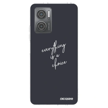 Picasee silikonowe przeźroczyste etui na Xiaomi Redmi 10 5G - Everything is a choice