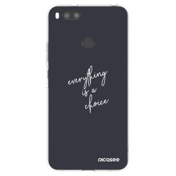 Picasee silikonowe przeźroczyste etui na Xiaomi Redmi A1 - Everything is a choice