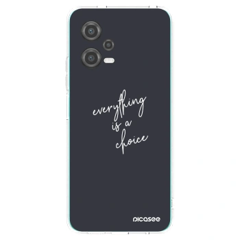 Picasee silikonowe przeźroczyste etui na Xiaomi Poco X5 - Everything is a choice