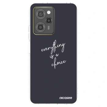 Picasee silikonowe czarne etui na Xiaomi Poco X5 Pro - Everything is a choice