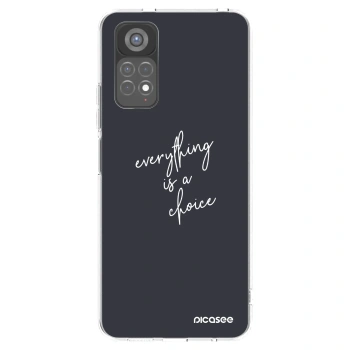 Picasee silikonowe przeźroczyste etui na Xiaomi Redmi Note 11S 5G - Everything is a choice