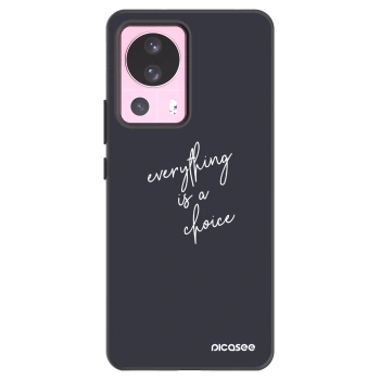 Picasee silikonowe czarne etui na Xiaomi 13 Lite - Everything is a choice