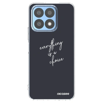 Picasee silikonowe przeźroczyste etui na Honor X8a - Everything is a choice