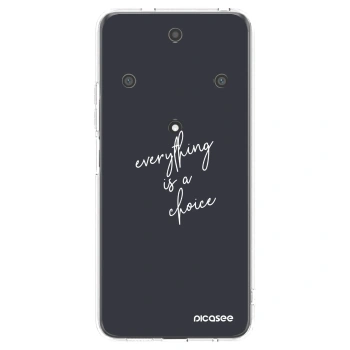 Picasee silikonowe przeźroczyste etui na Honor Magic5 Lite 5G - Everything is a choice