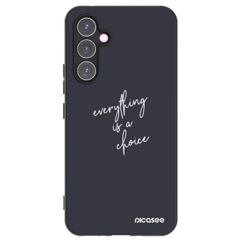 Picasee silikonowe czarne etui na Samsung Galaxy A54 5G A546B - Everything is a choice
