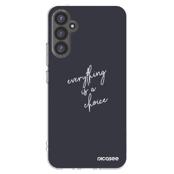 Picasee silikonowe przeźroczyste etui na Samsung Galaxy A34 5G A346B - Everything is a choice